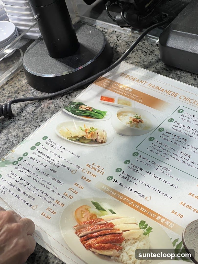 SERGEANT HAINANESE CHICKEN RICE