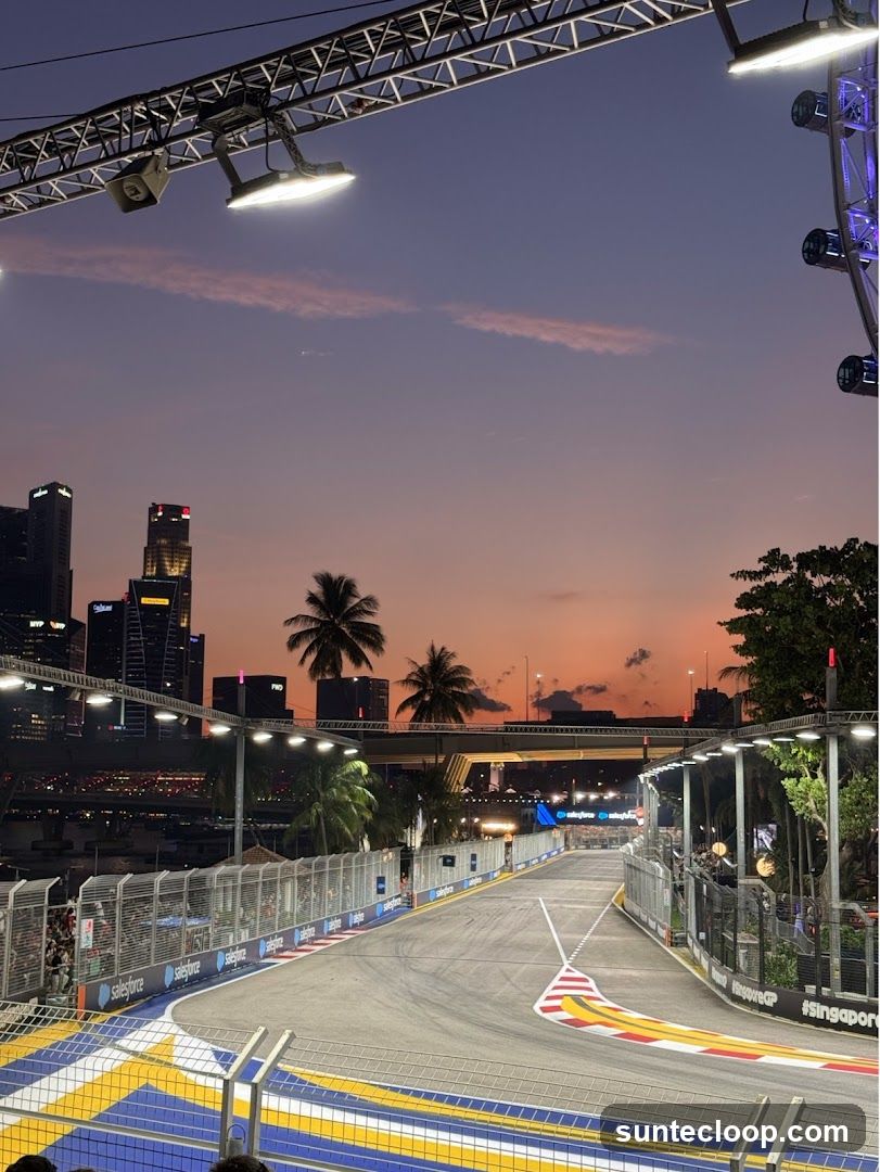Race Track at Dusk