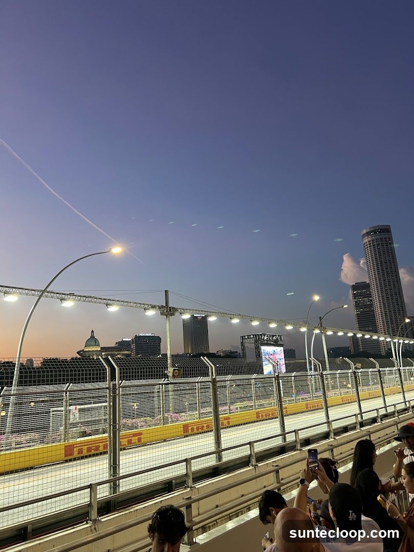 Race Track at Dusk