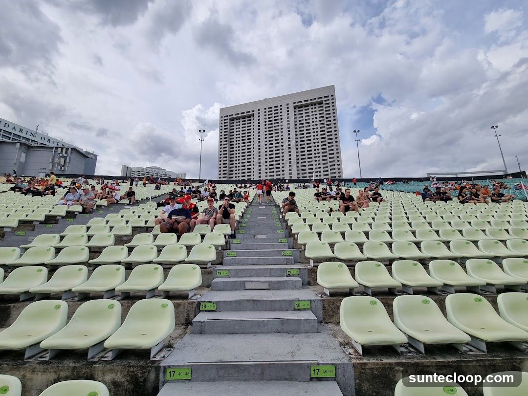 Spectators in Stadium Seating