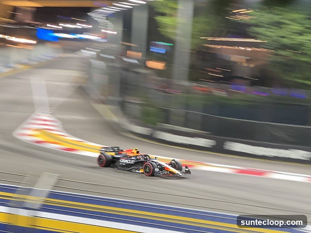 Formula 1 Race Car on Track