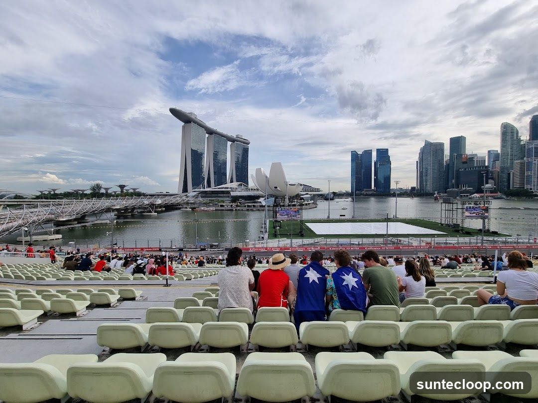 Spectators at a Waterfront Event