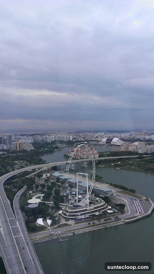 Singapore Flyer and Marina Bay