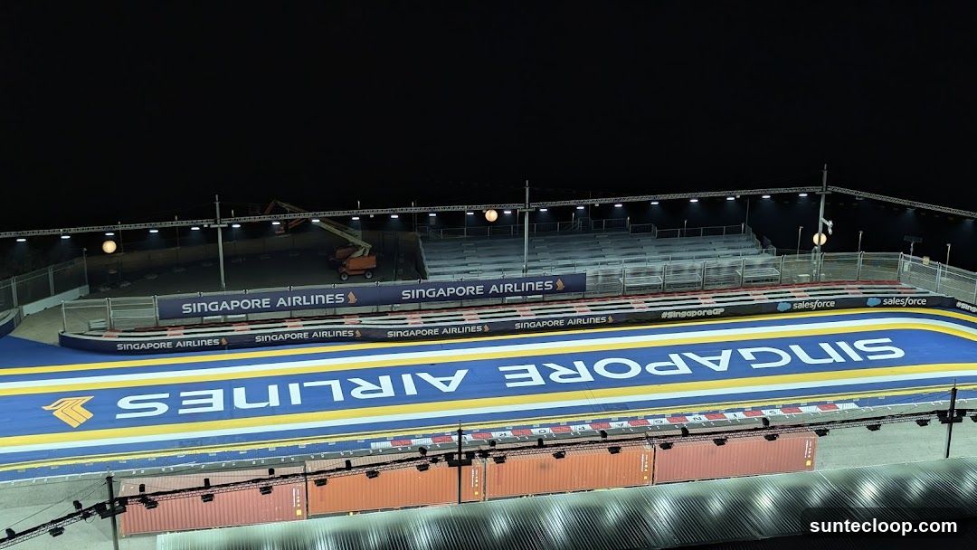 Singapore Airlines Sponsorship at a Race Track