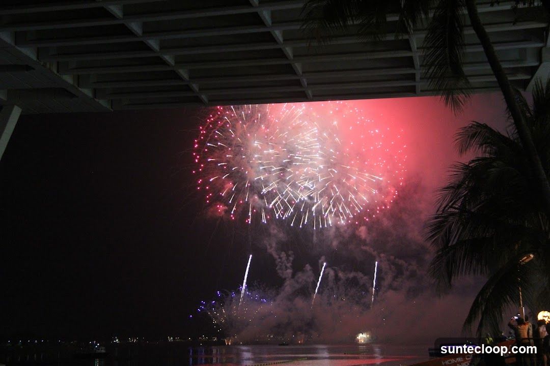 Fireworks Display Over Water
