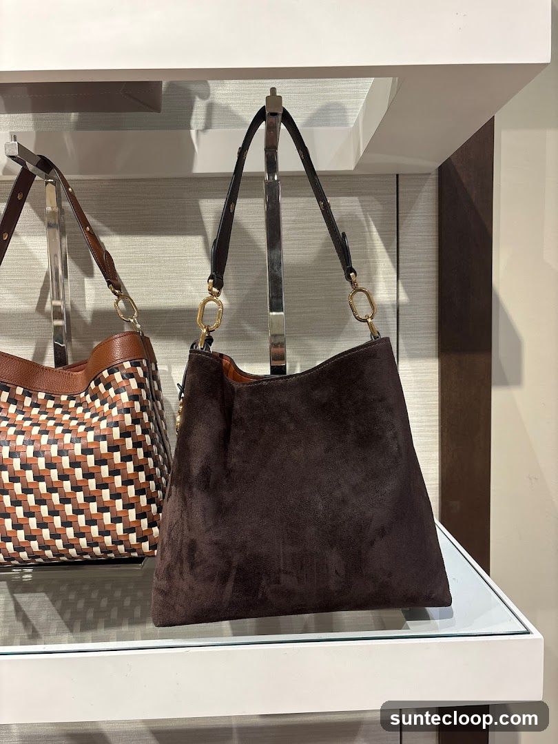 Suede Handbag