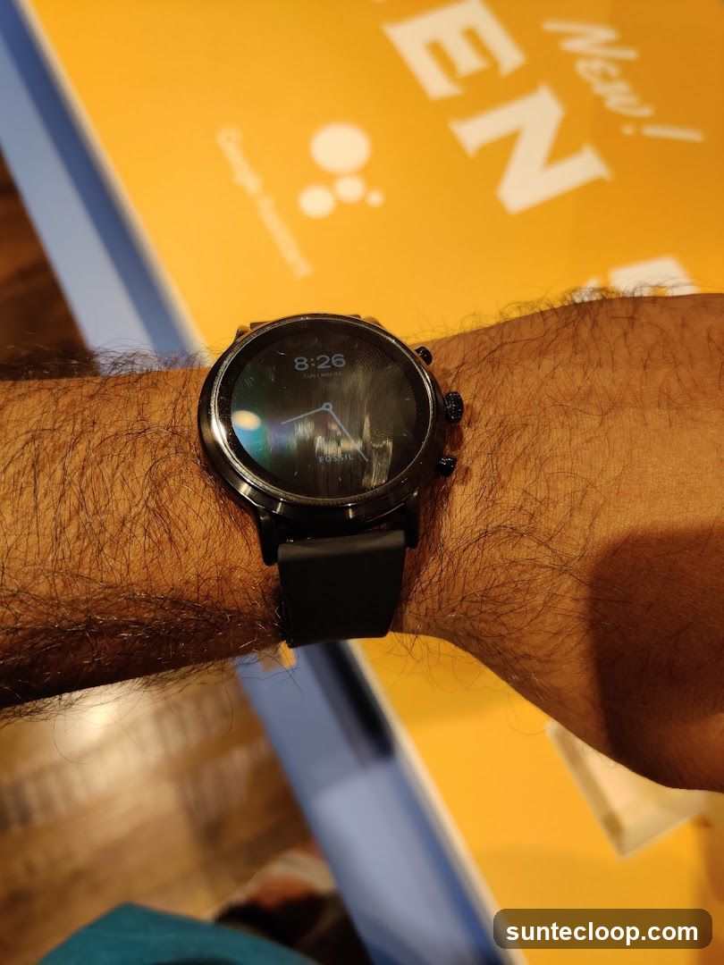 Smartwatch on wrist