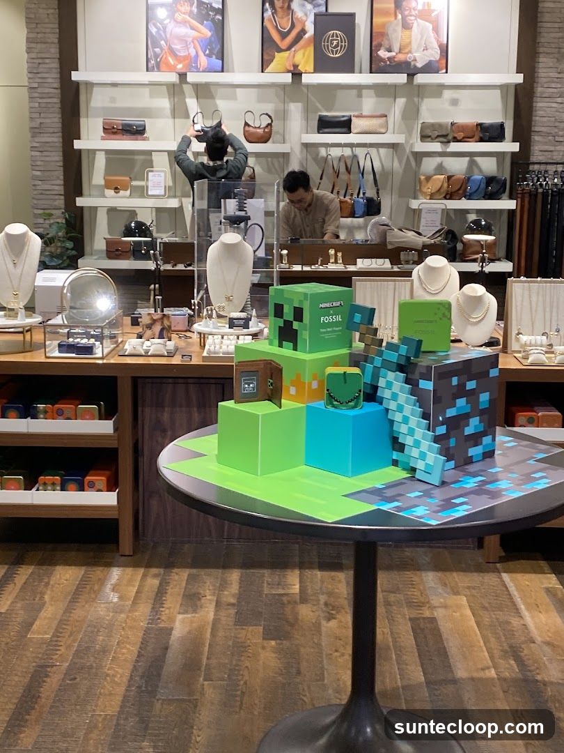 Fossil x Minecraft Display