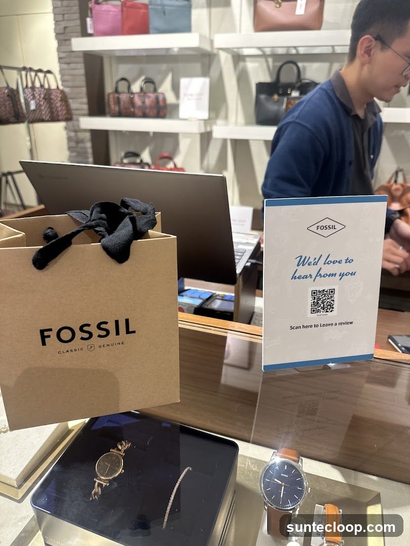 Fossil Store Display
