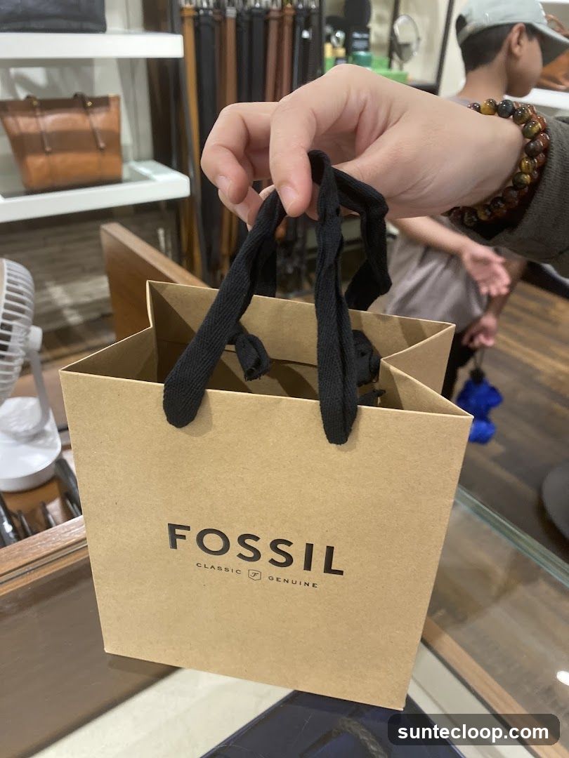 Fossil Shopping Bag