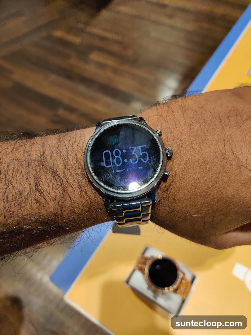 Smartwatch on wrist