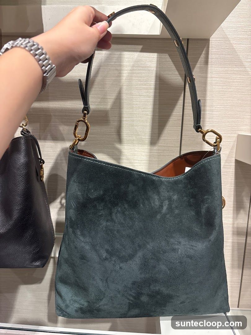 Suede Handbag