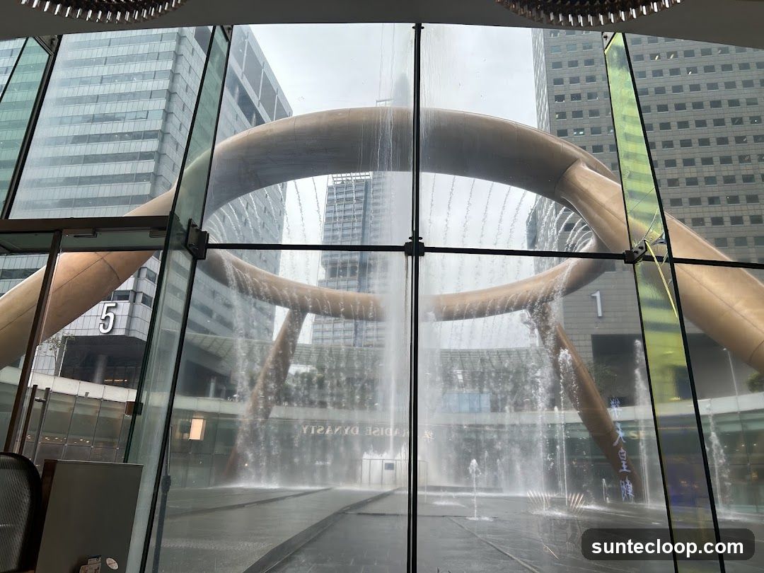 Fountain in a City Plaza