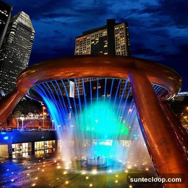 Fountain of Wealth at Night