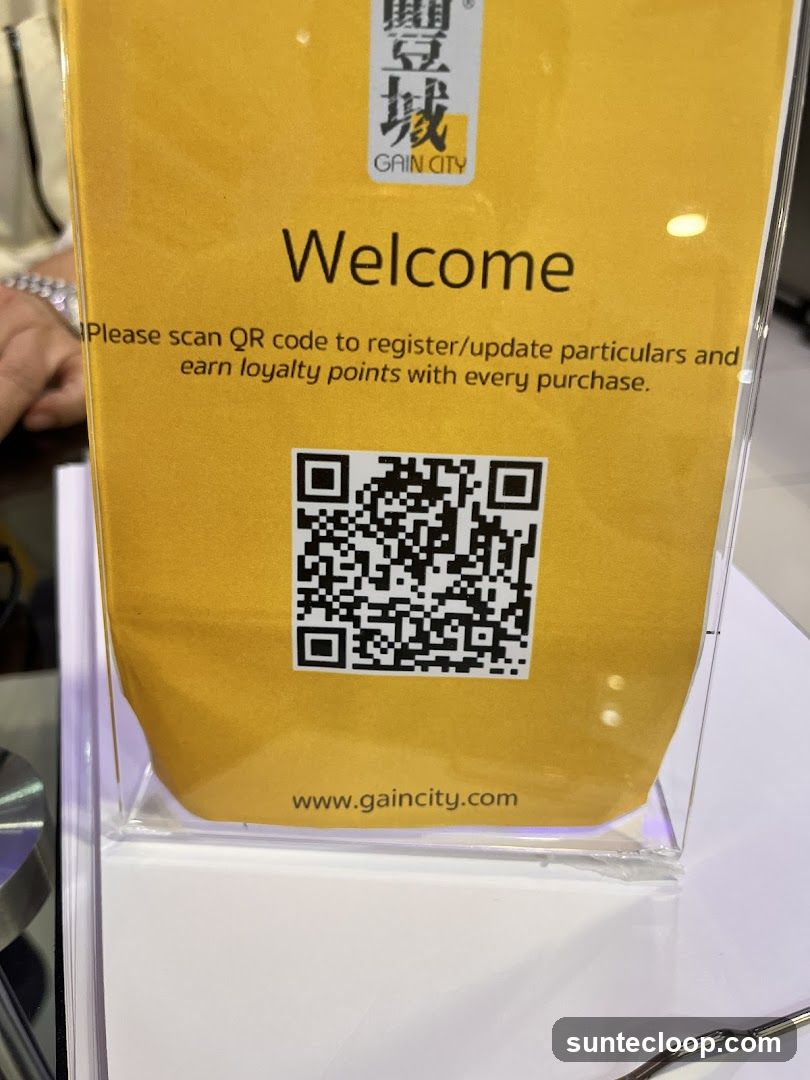 Welcome Sign with QR Code