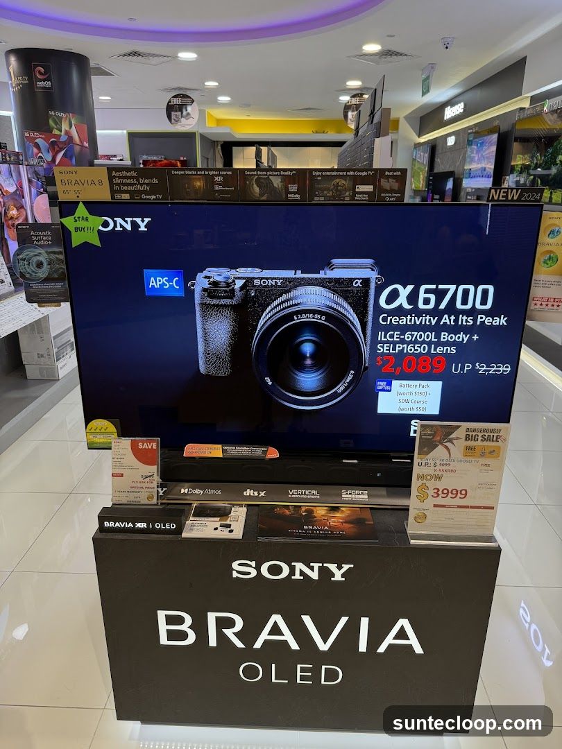 Sony Bravia OLED TV Display