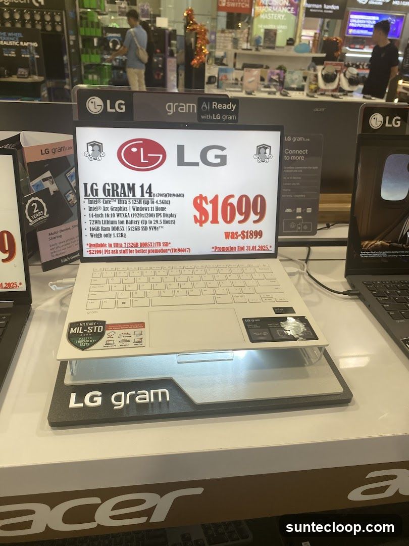 LG Gram Laptop Display