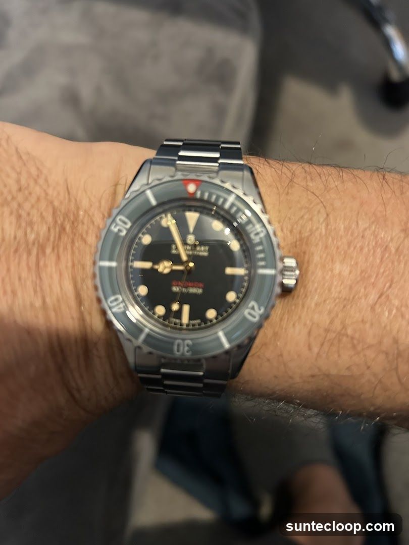 Watch on wrist