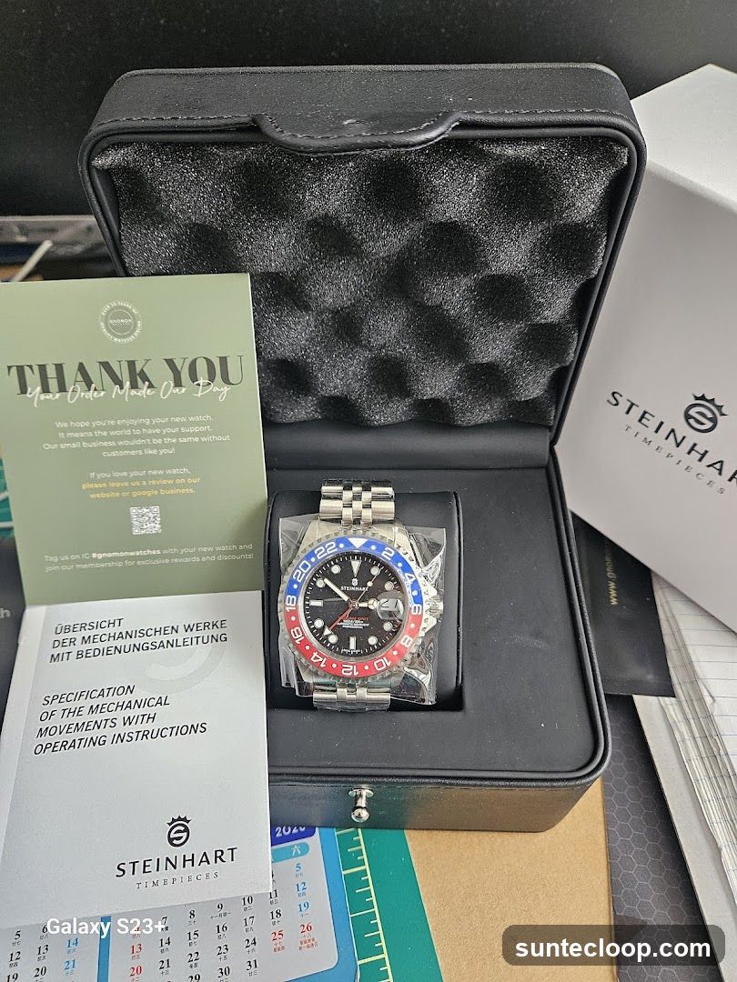 Steinhart Watch Box Contents