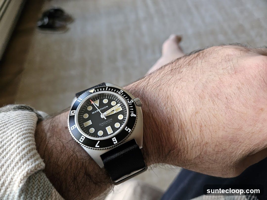 Watch on wrist