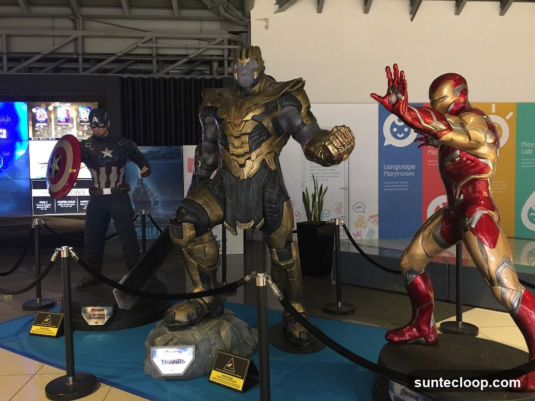 Superhero Statues Display