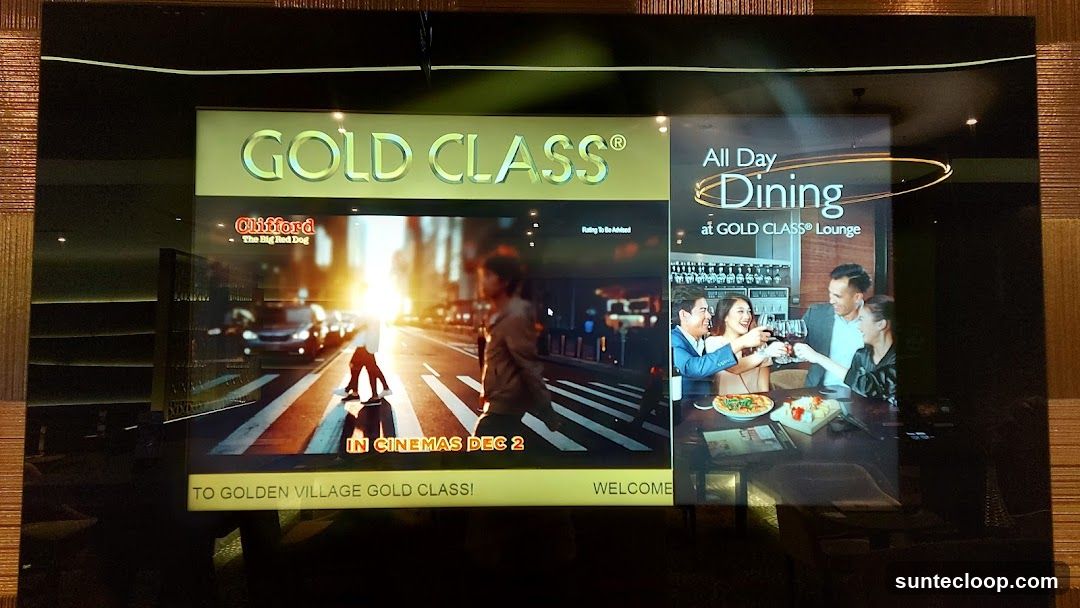 Gold Class Lounge Advertisement