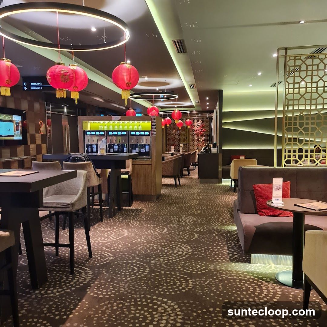 Restaurant Interior with Chinese Decorations