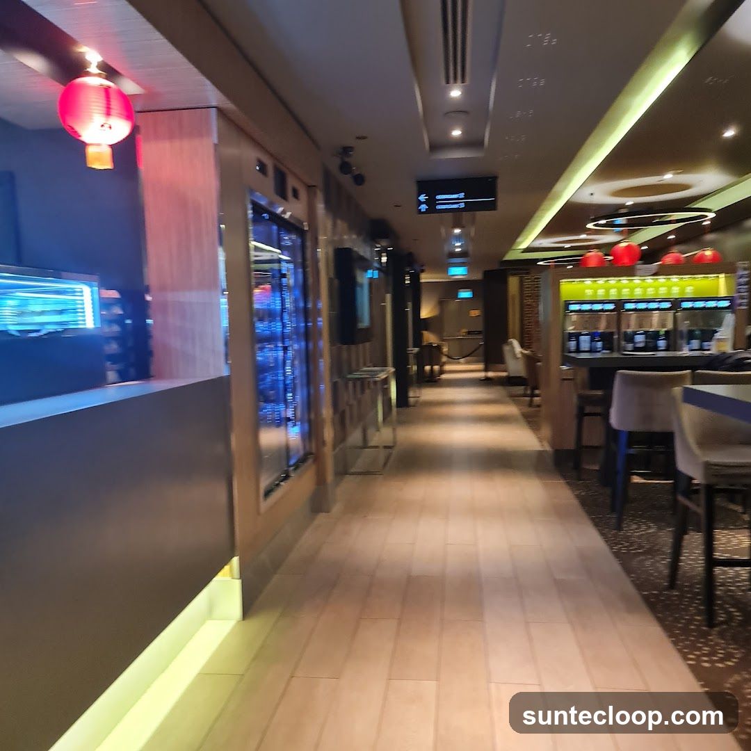 Bar and Hallway