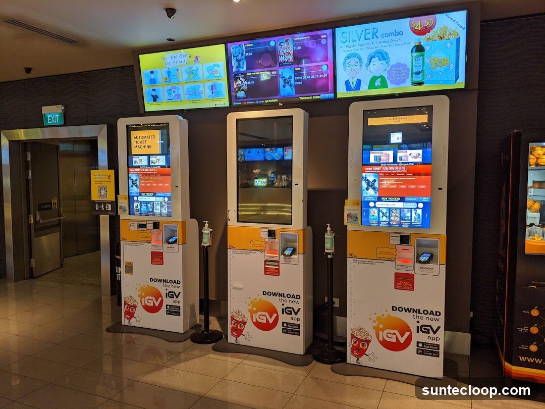 Automated Ticket Machines and Movie Posters