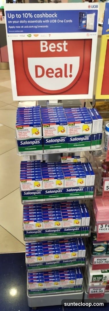 Salonpas Products Display