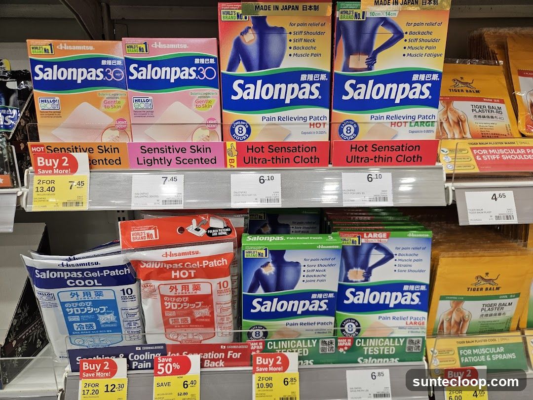 Salonpas and Tiger Balm Products