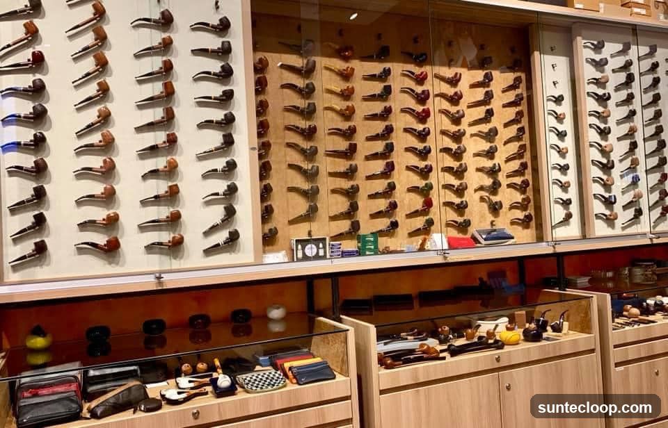 Display of Pipes and Accessories
