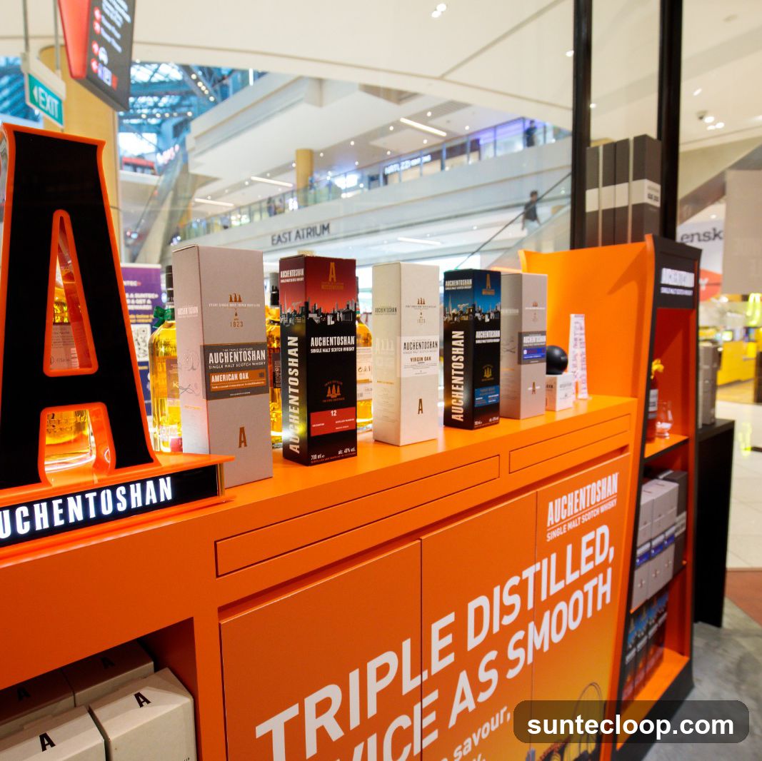 Auchentoshan Whisky Display
