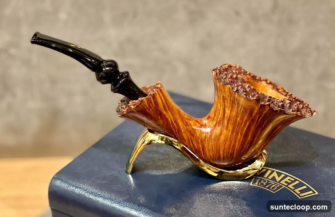 Wooden Pipe on Display Box