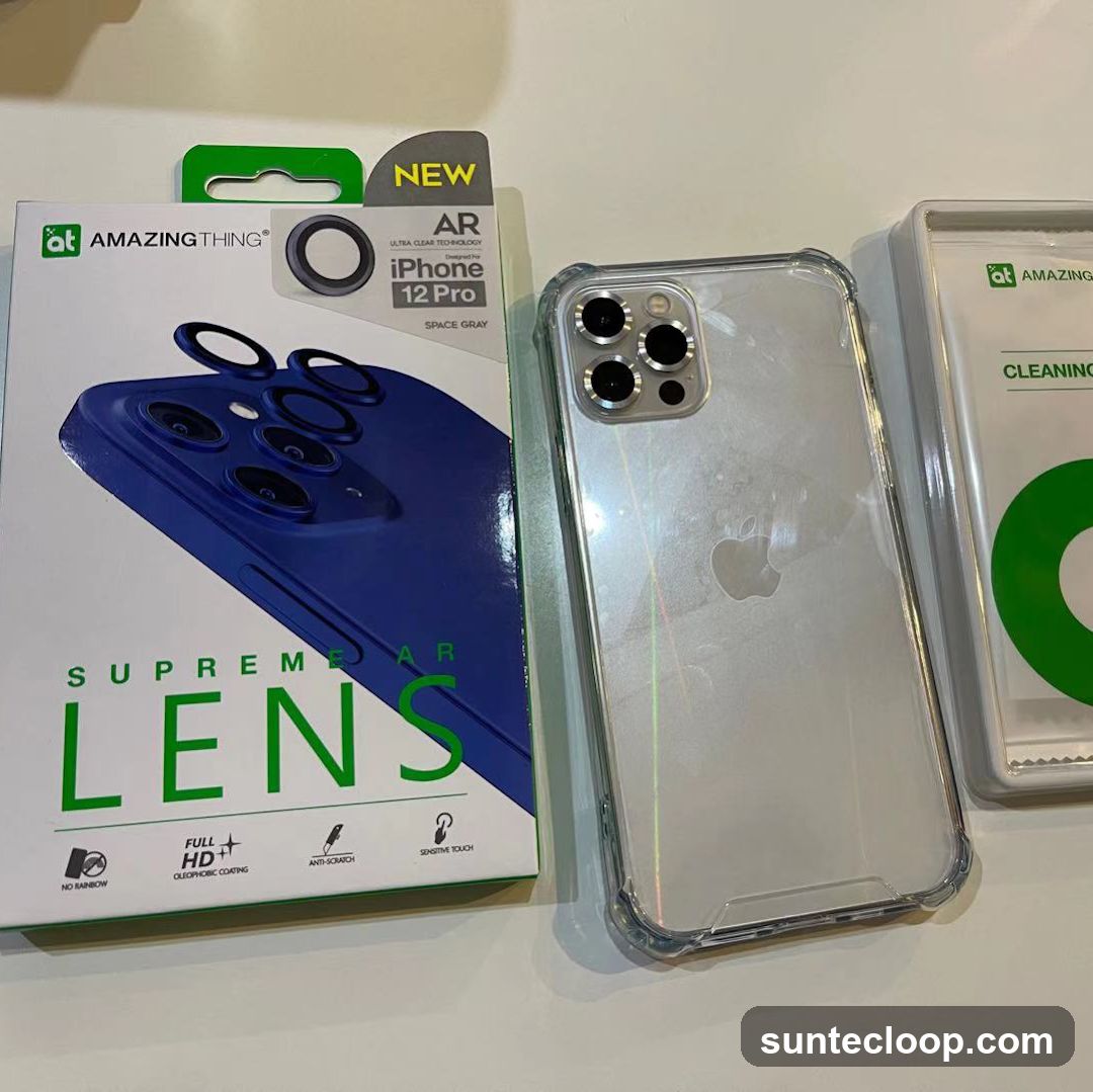 iPhone 12 Pro Lens Protector and Case