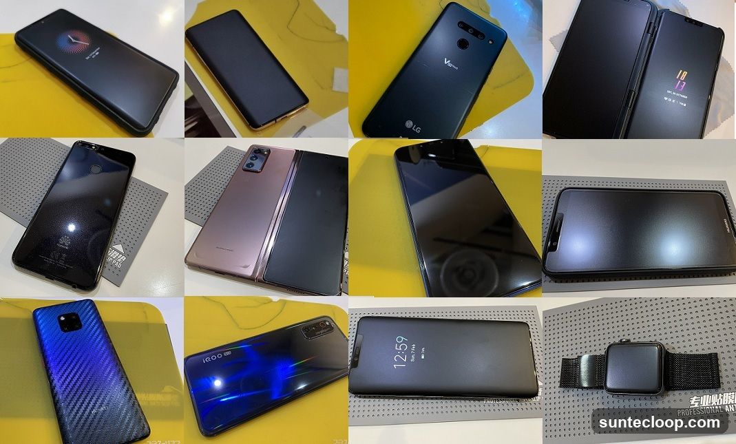 Collage of Smartphones and Smartwatch