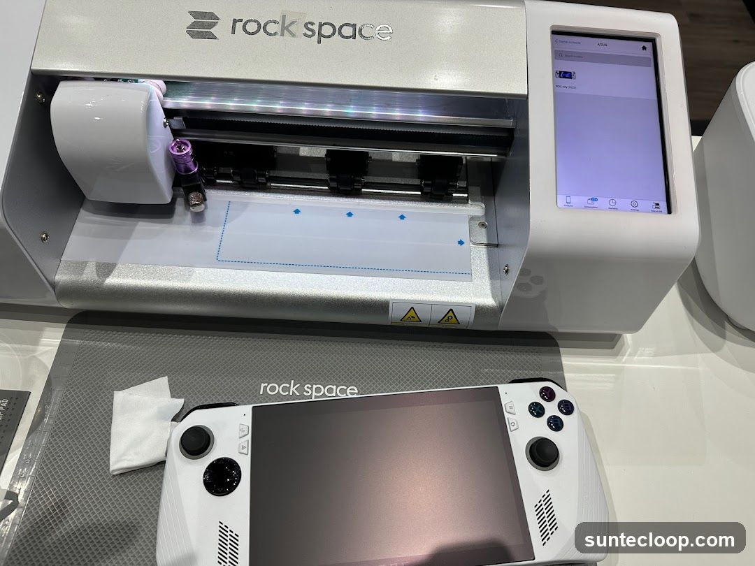 Rock Space Cutting Machine and Handheld Device