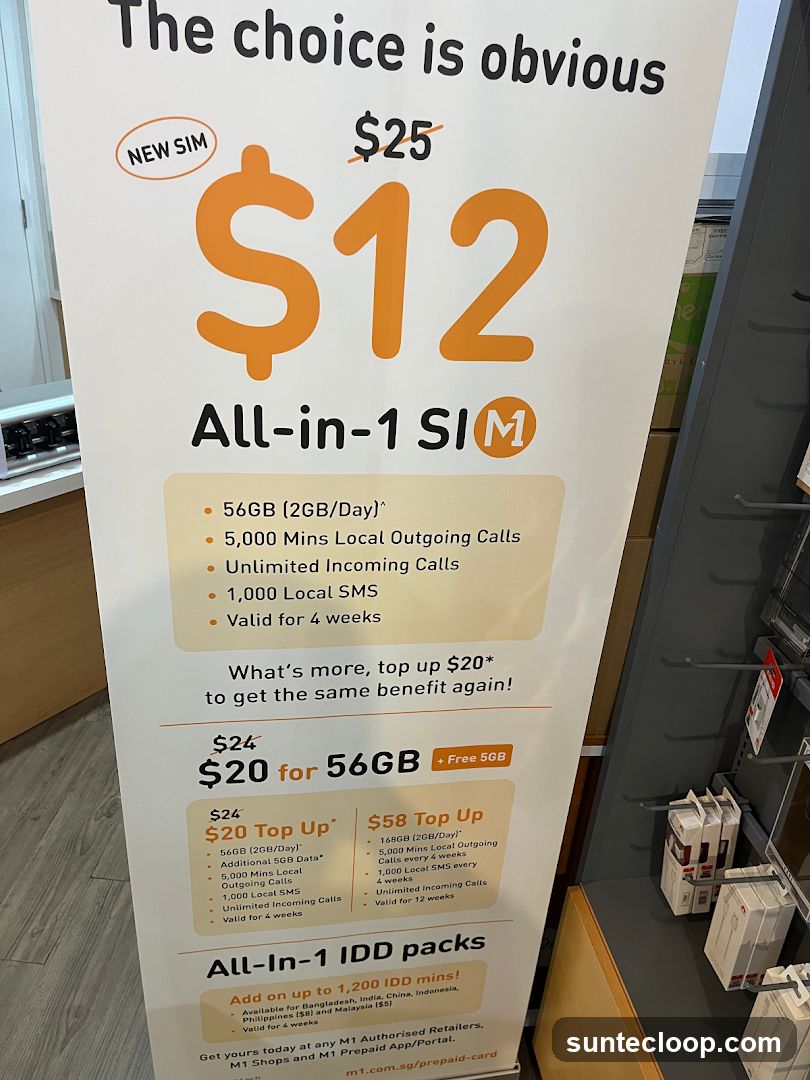 M1 All-in-1 SIM Promotion