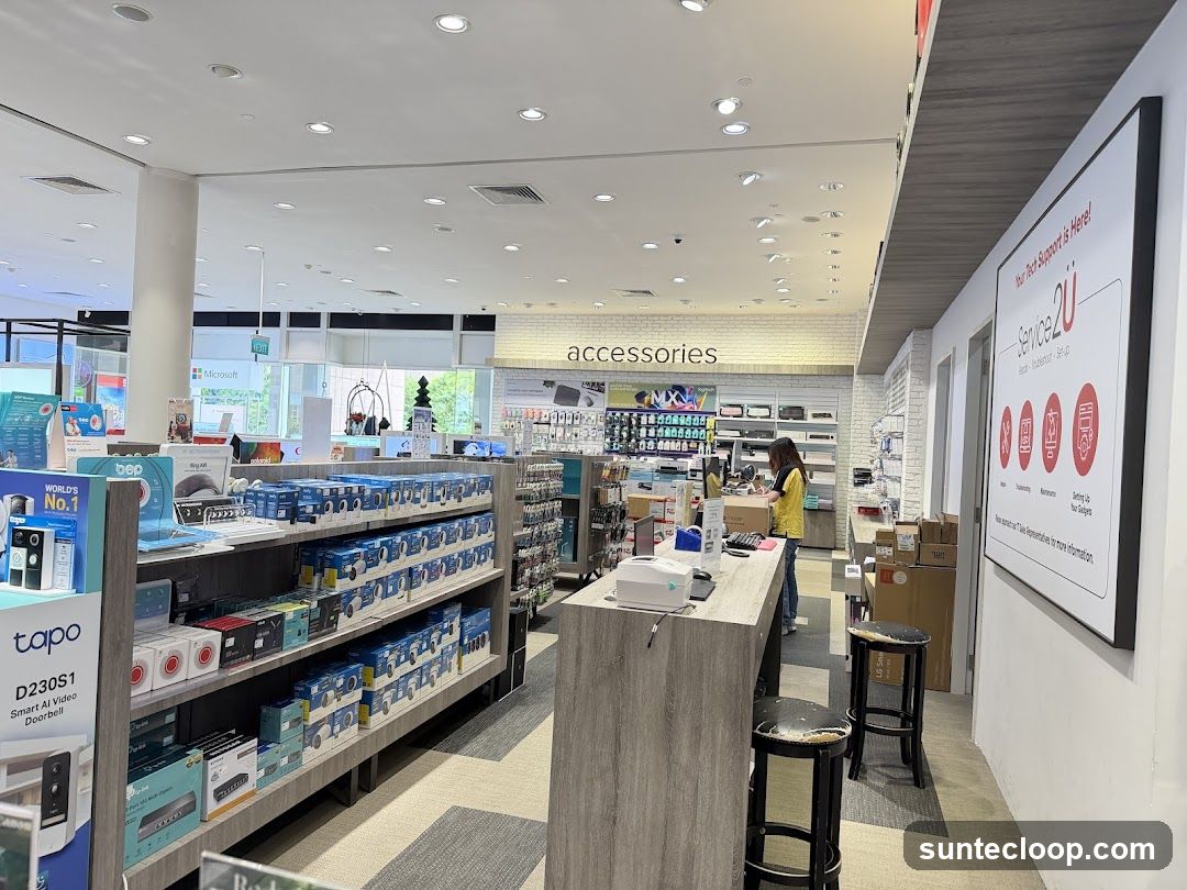Electronics Store Interior