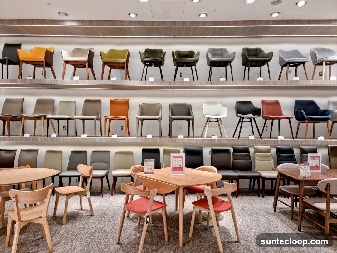 Chairs on Display