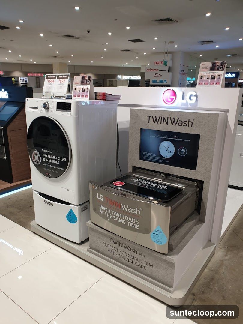 LG Twin Wash Display