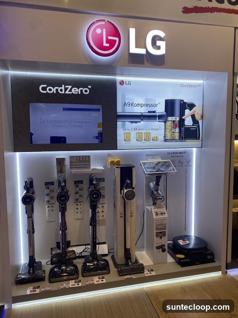 LG CordZero Vacuum Display