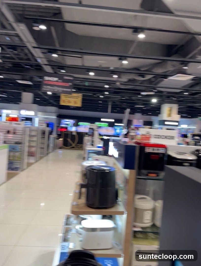 Electronics Store Aisle