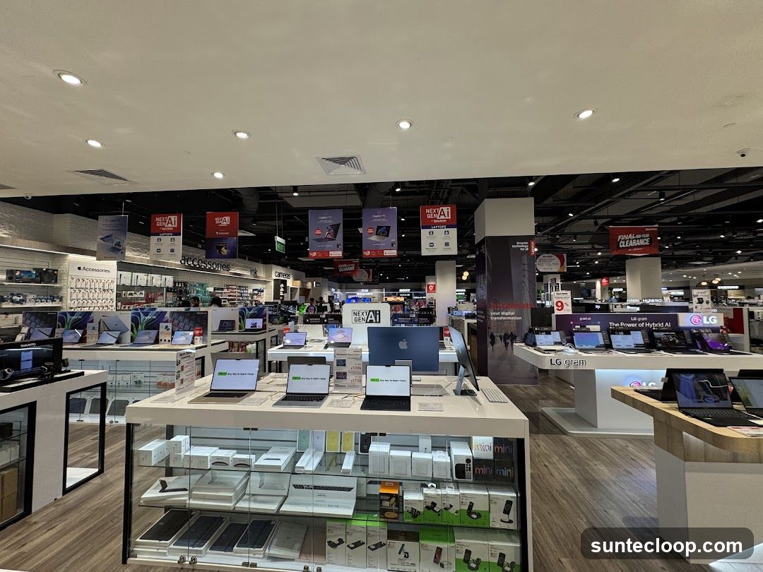 Electronics Store Interior