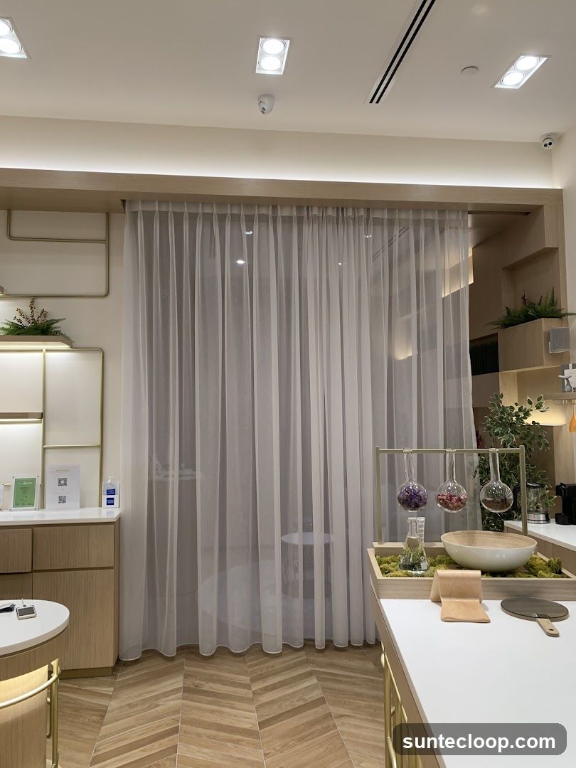 Interior of a modern retail space