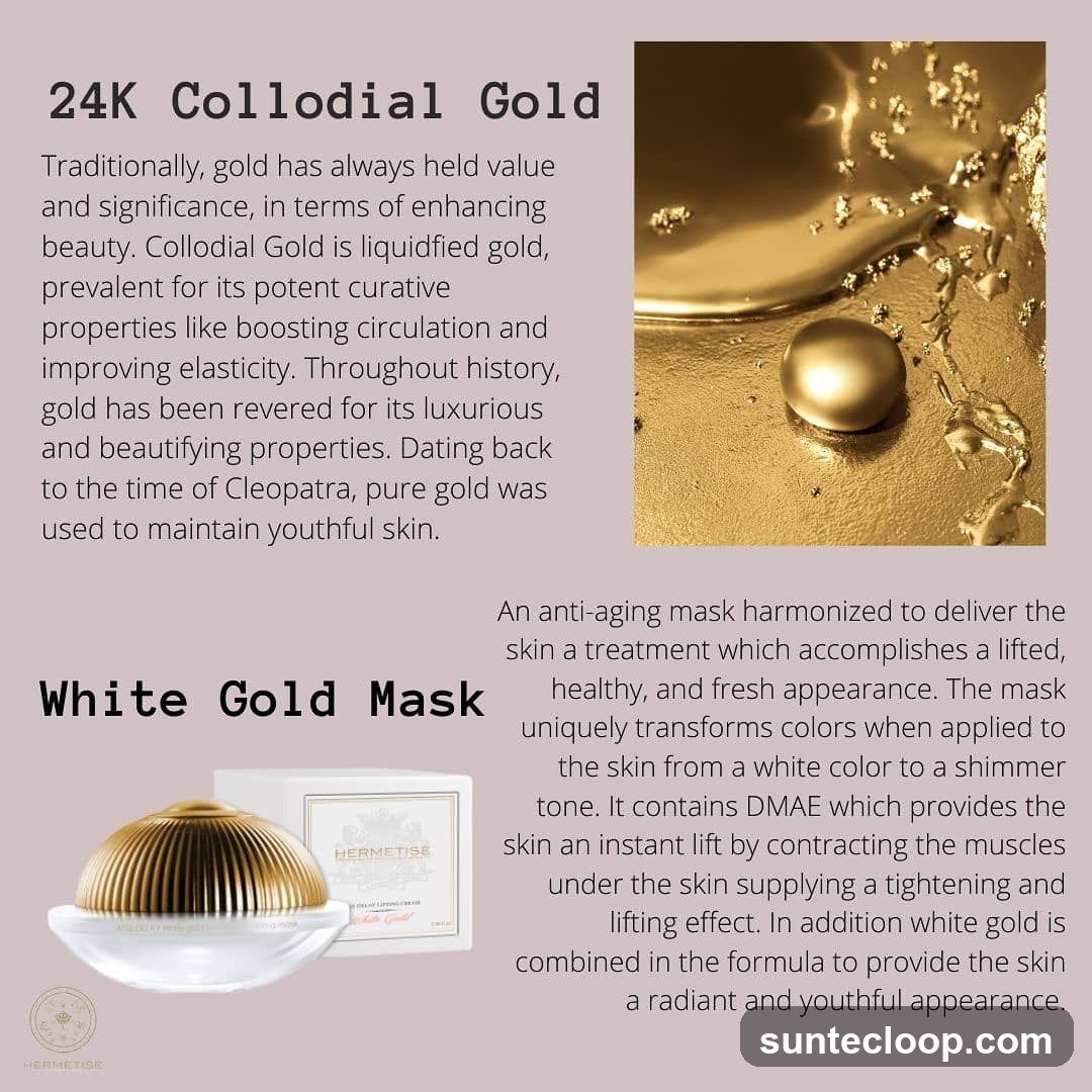 24K Colloidal Gold and White Gold Mask
