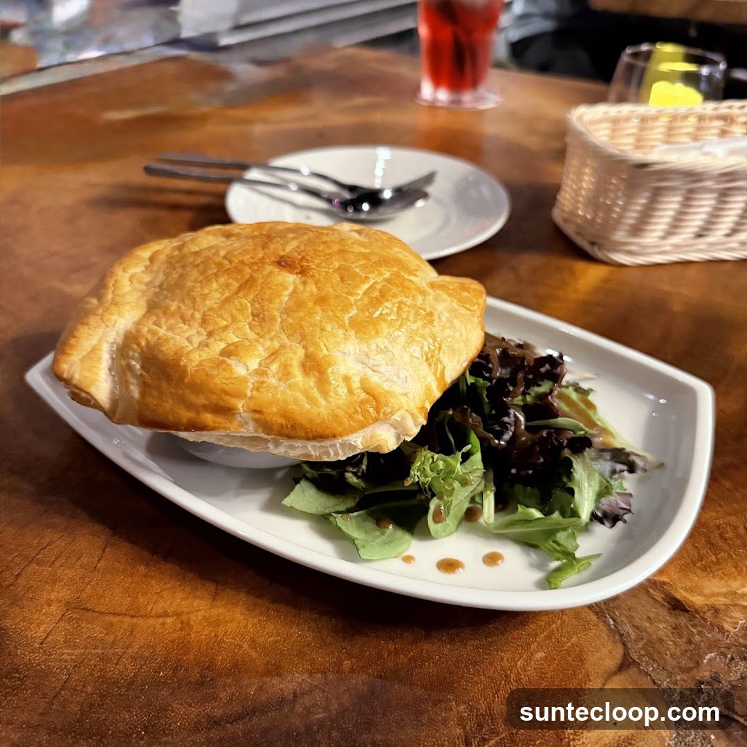 Pot Pie with Salad