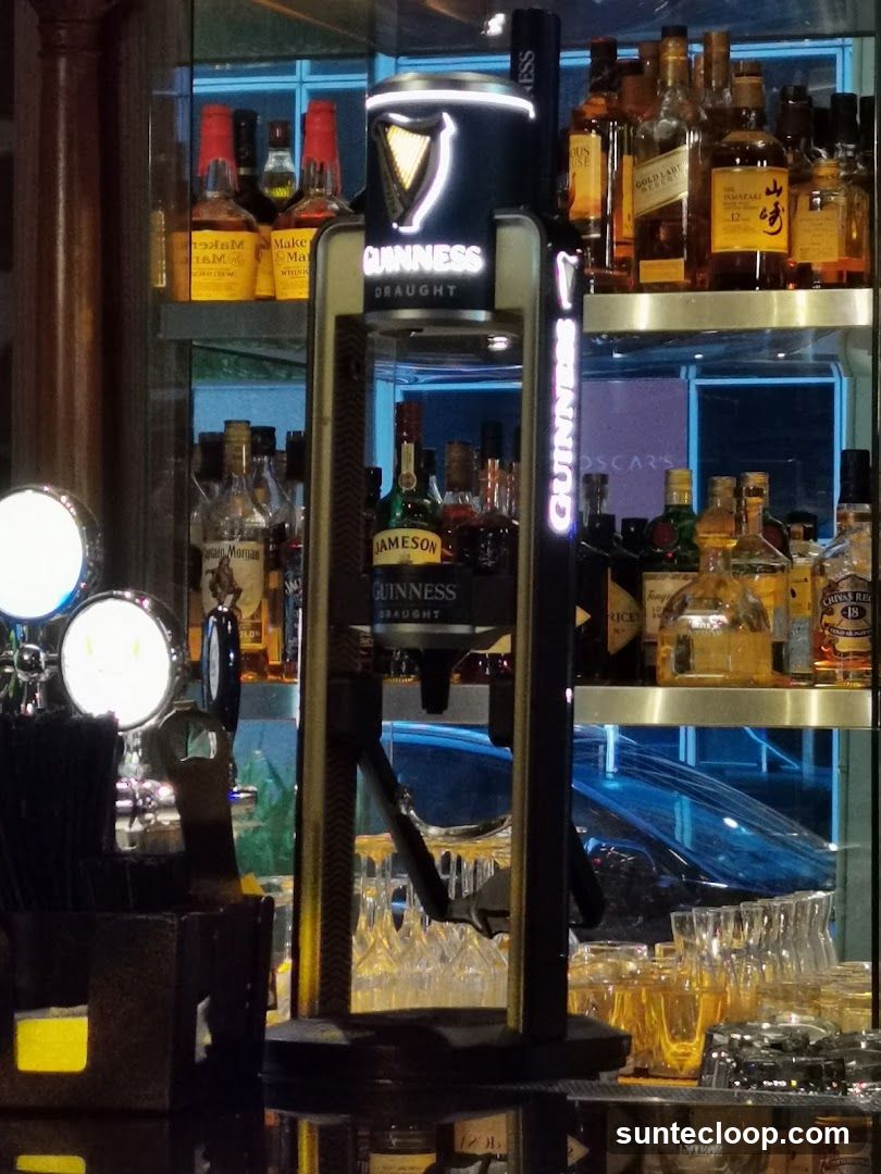 Bar with Guinness Tap and Bottles