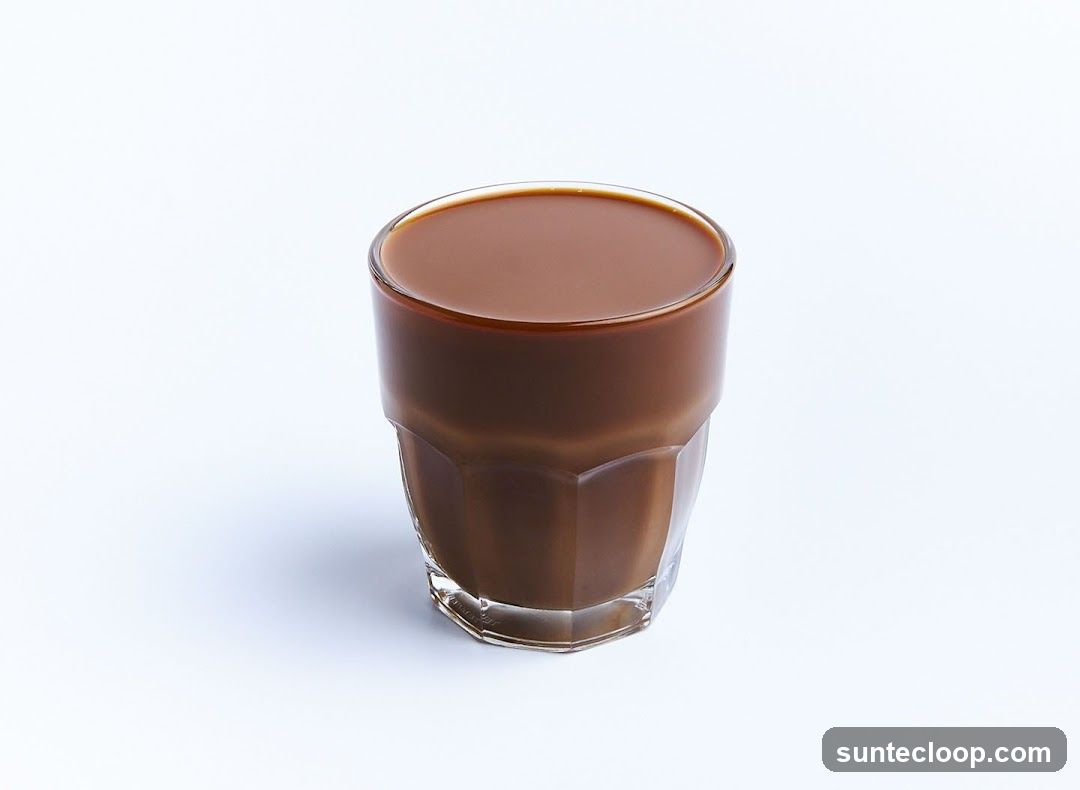 Glass of Chocolate Milk