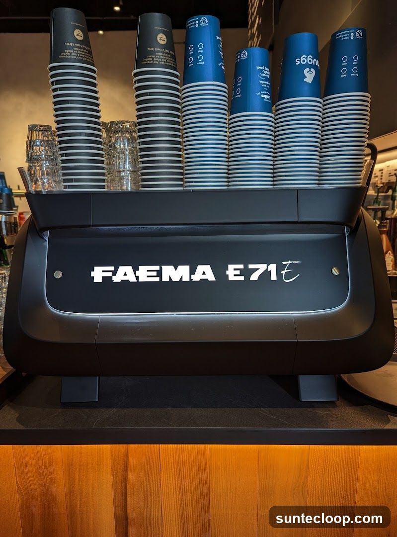 Espresso Machine with Cups